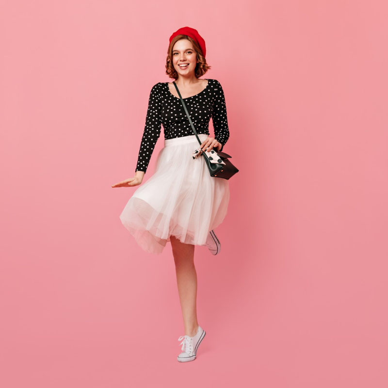 Saia de tutu, Dior, rosa claro